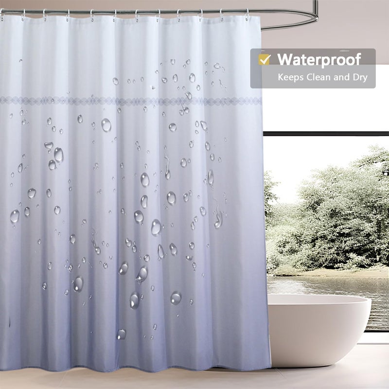 LLSCL Fabric Shower Curtain Liner with Magnets, Waterproof Hotel Quality, 72 x 72 Machine Washable - Image 3